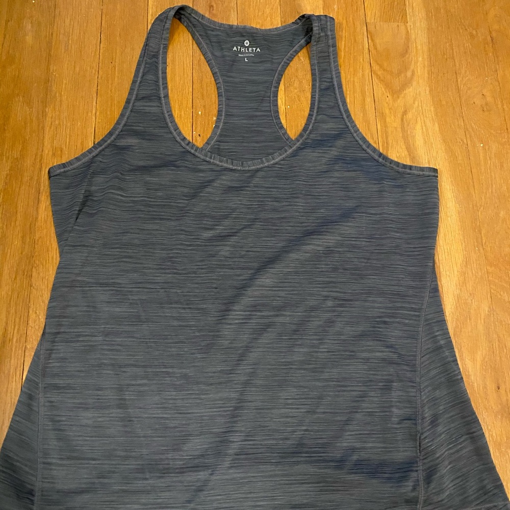 Athleta grey racer back tank